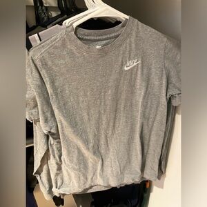 Light grey nike shirt kid large